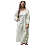 Astrid Shift in Ivory White – Cotton Medieval Underdress for LARP, Renaissance & Reenactment Costumes