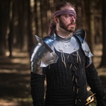 Captain Pauldrons - Polished Steel
