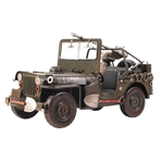 1941 Willys MB U.S. Army Jeep 1:12 Scale Metal Model – Olive Drab WWII Display Replica