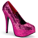 Teeze Basic Glitter Wide Width Platform Pumps