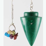 Malachite 7 Chakra Pendulum 45-GP019