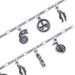 Reiki Symbols Sterling Silver Bracelet TBL097