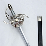 17th Century Swept Hilt Rapier - Pierced Shell Guard