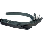 Leather Strap Scrap Bundle Black 1.5 inch wide