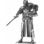 Sir Tristan and Chair Pewter Sculpture