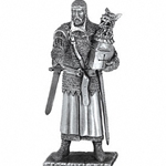Sir Perceval and Chair Pewter Sculpture
