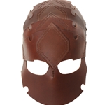 India Made - Leather Viking Spine Helmet