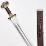 Scandinavian Vendel Chieftain's Sword - Tin Plated - Brass Hilt Accents - PRS411