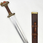 Scandinavian Vendel Chieftain's Sword - Brass Hilt with Tin Plated Accents - PRS412