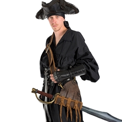 Leather Swordman's Baldric - Brown