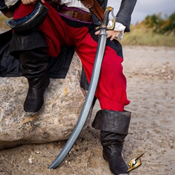 Curved Sabre Long Sword - LARP Foam - 40 in