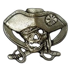 Pirate Skull and Crossed Swords Pin 116.0912