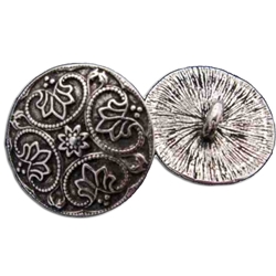 Pewter Round Renaissance Button 107.0904