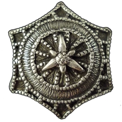 Renaissance Pewter Star Button 107.0497