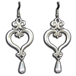 Renaissance Heart Earrings