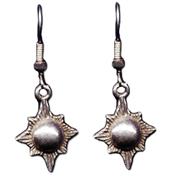 Sunburst Pewter Earrings 132.0693