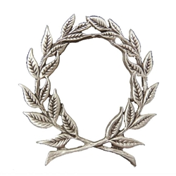 Pewter Laurel Wreath Brooch in Pewter
