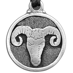 Ram Pewter Pendant Necklace 121.0616