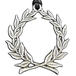 Laurel Wreath Pewter Pendant