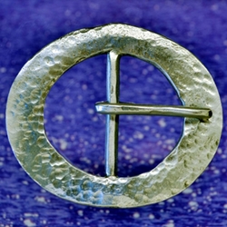 Oval Hammered Pirate Belt Buckle or Baldric Buckle 128.1339