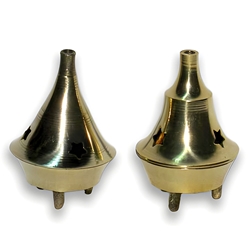 Brass Cone Mini Incense Burner 45-IBCON