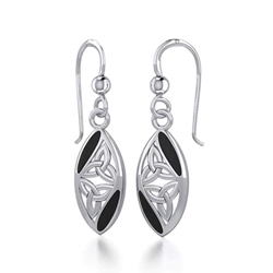 Celtic Trinity Knot Silver Earrings