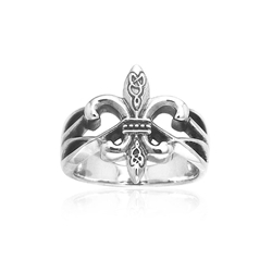 Fleur-di-lis Ring TRI203