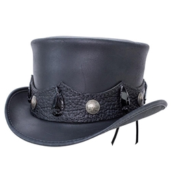 El Dorado Crazy Horse Top Hat - Black