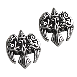 Morrigan Raven Stud Earrings - Sterling Silver,Morrigan Raven Stud Earrings 66-TER00526