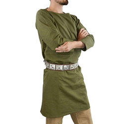 Roman Cotton Tunic – Olive Green