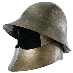 LARP Combined Bascinet and Kettle Hat DC-386