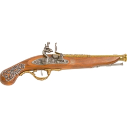 English Flintlock Pistol 18th Century - Non-Firing FD1196L