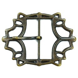 Large Belt Buckle - Antiqued Brass