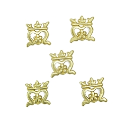 Medieval Crown Belt Studs - Conchos - Set of 5