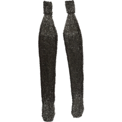 Mail Leggings – Alternating Dome Riveted - Stainless Steel