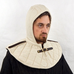 Padded Arming Hood with strap and buckle