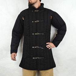 Medieval Light Gambeson – Black - Medium