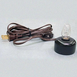 Electric Votive Lamp Brown Cord WE-E